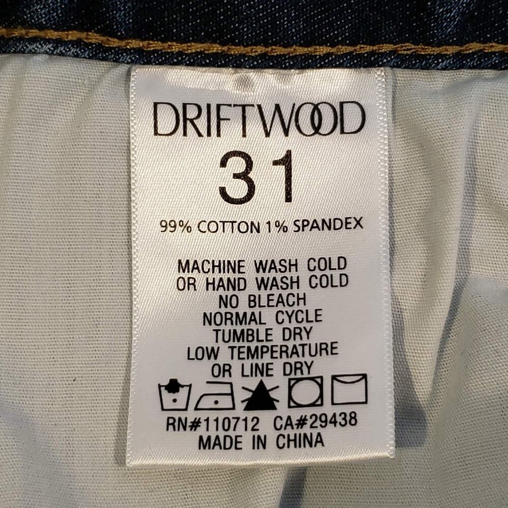 Driftwood Stella Jeans 31x27 Straight Leg Denim Sundance Medium Wash High Rise - Picture 5 of 11